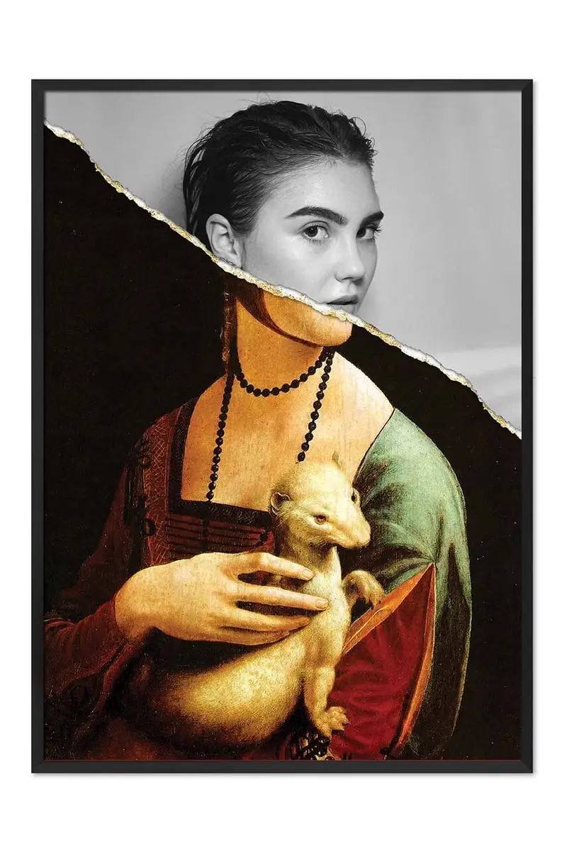 interpretazione Leonardo Da Vinci, Dama z gronostajem Multicolore