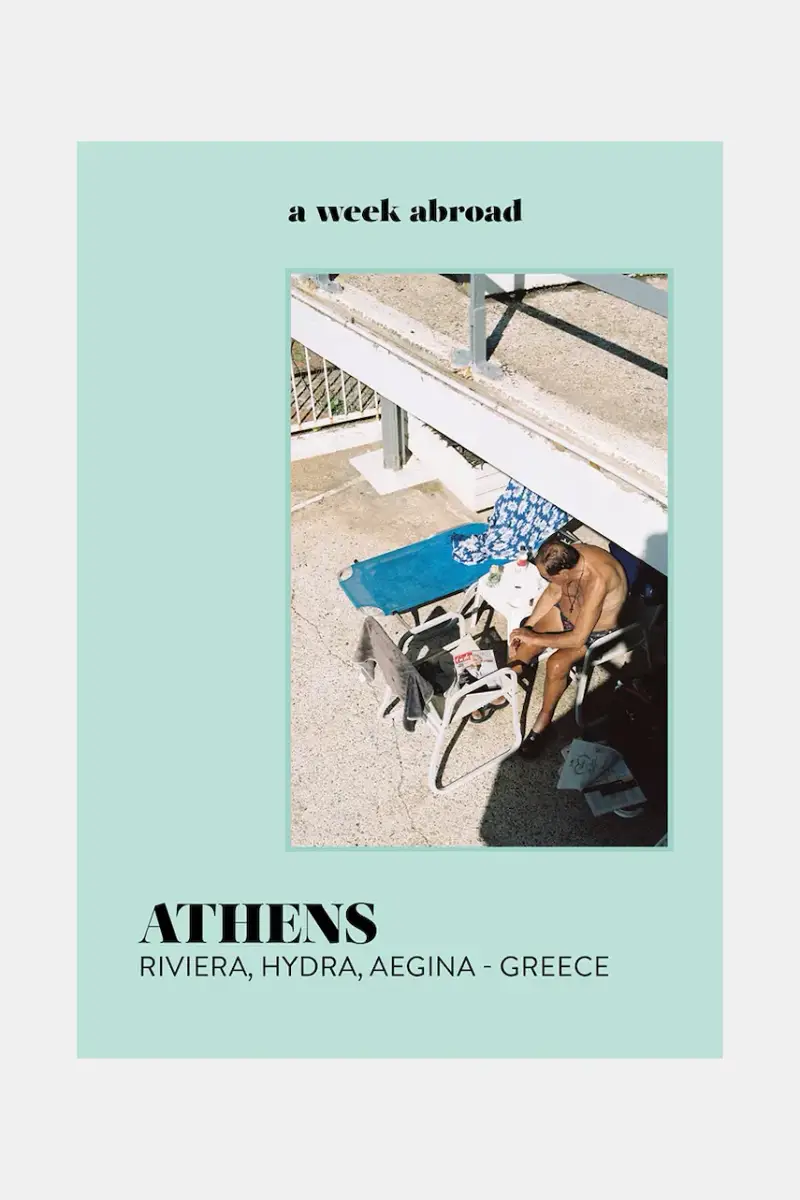libro A Week Abroad Athens, English colore turchese