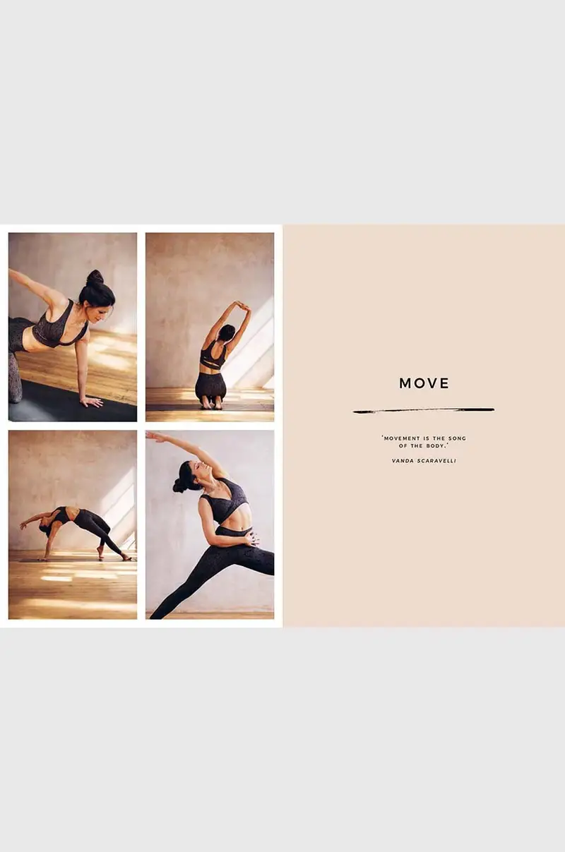 libro Yoga Happy by Hannah Barrett, English Rosa miniatura 4