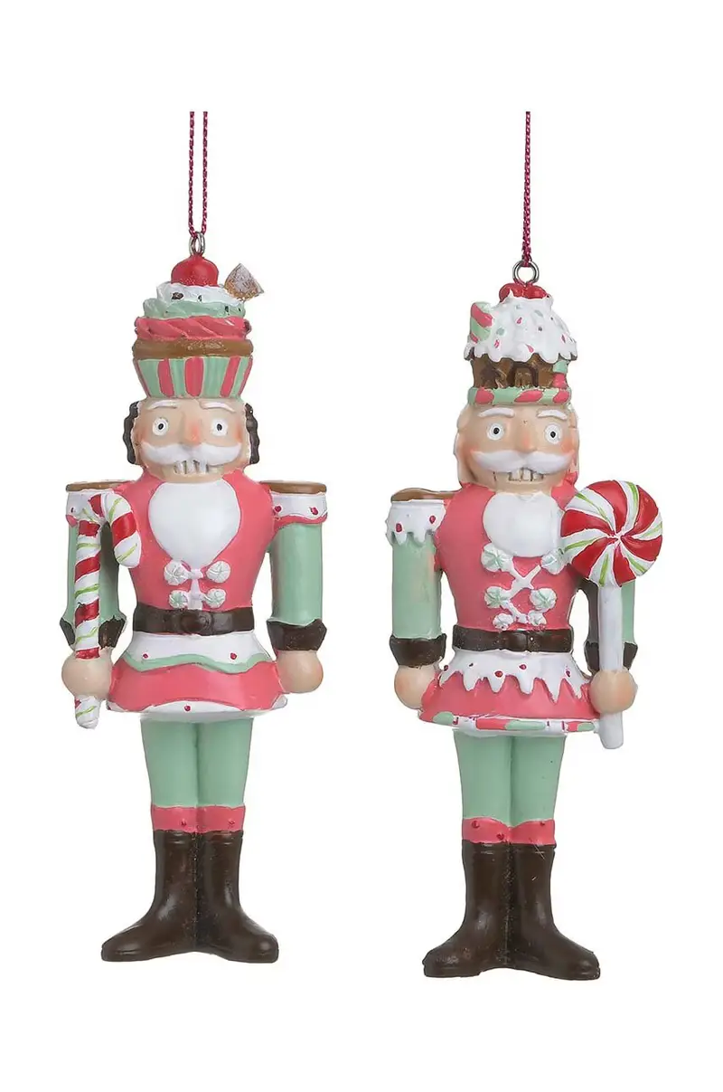 set decorazioni per natale pacco da 6 Multicolore