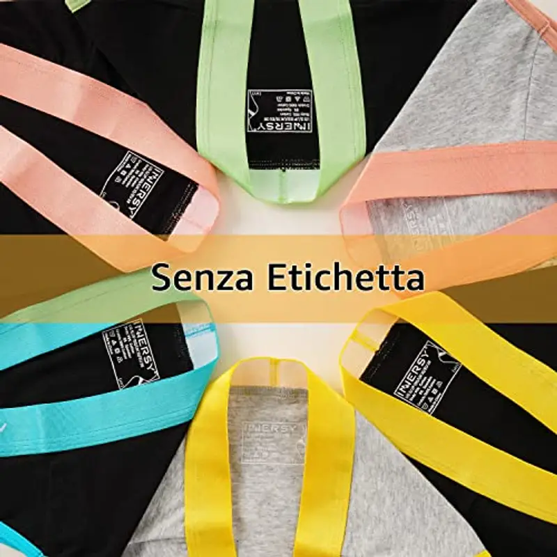 INNERSY Mutandine Ragazza Coton Culotte Vita Bassa Intimo Adolescenti Slip Bambina Elastico 6 Set (8-10 Anni, 4 Nero/2 Grigio) miniatura 3