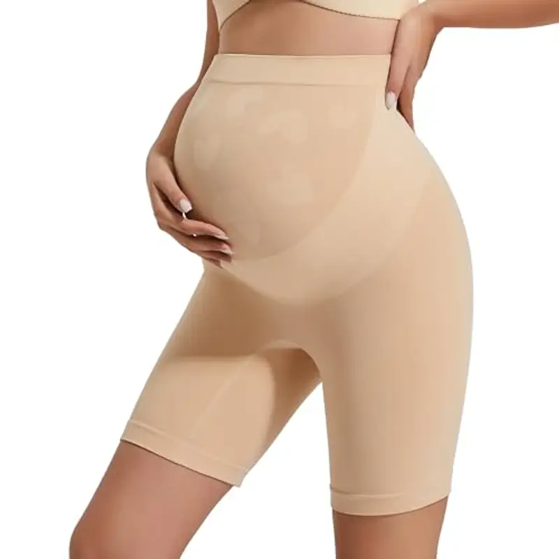 INNERSY Pantaloncini Premaman Sottogonna Beige XXL