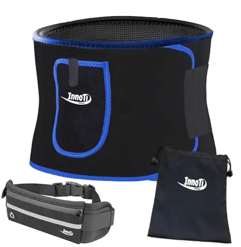InnoTi Fascia Addominale Dimagrante Uomo e Donna in Neoprene - Cintura Dimagrante per Palestra, Fitness e Sport -