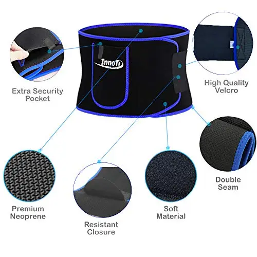 InnoTi Fascia Addominale Dimagrante Uomo e Donna in Neoprene - Cintura Dimagrante per Palestra, Fitness e Sport miniatura 3