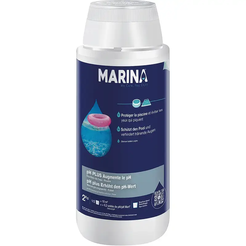 Prodotto per la manutenzione della piscina ph+ in polvere Innovative Water Care