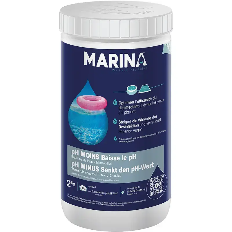 Prodotto per la manutenzione della piscina ph- microperle Innovative Water Care