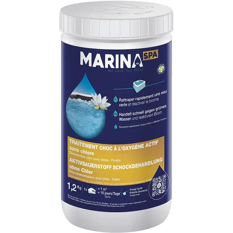 Prodotto per la manutenzione della piscina polvere choc spa ossigeno attivo Innovative Water Care