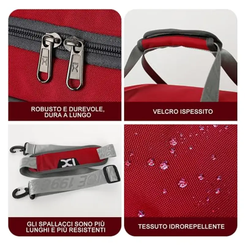 INOXTO Borsone da viaggio Uomo Bianco 1601145 miniatura 2