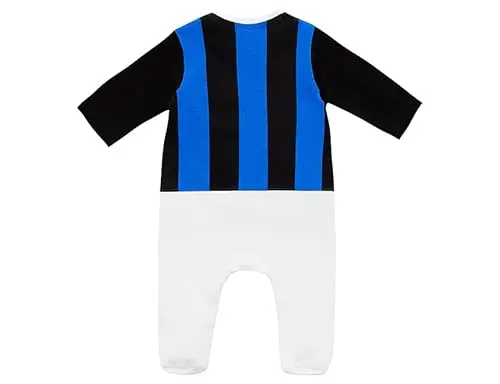 Inter Jump Suit, Tutina Neonato, Righe Nerazzurre e Logo Unisex-Bimbi 0 miniatura 2