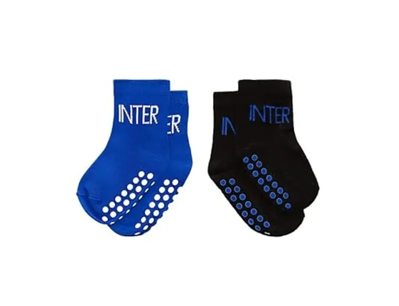 Inter, Set Calzini Neonato, 2 Pezzi Unisex-Bimbi 0-24, Nerazzurro, 19-20