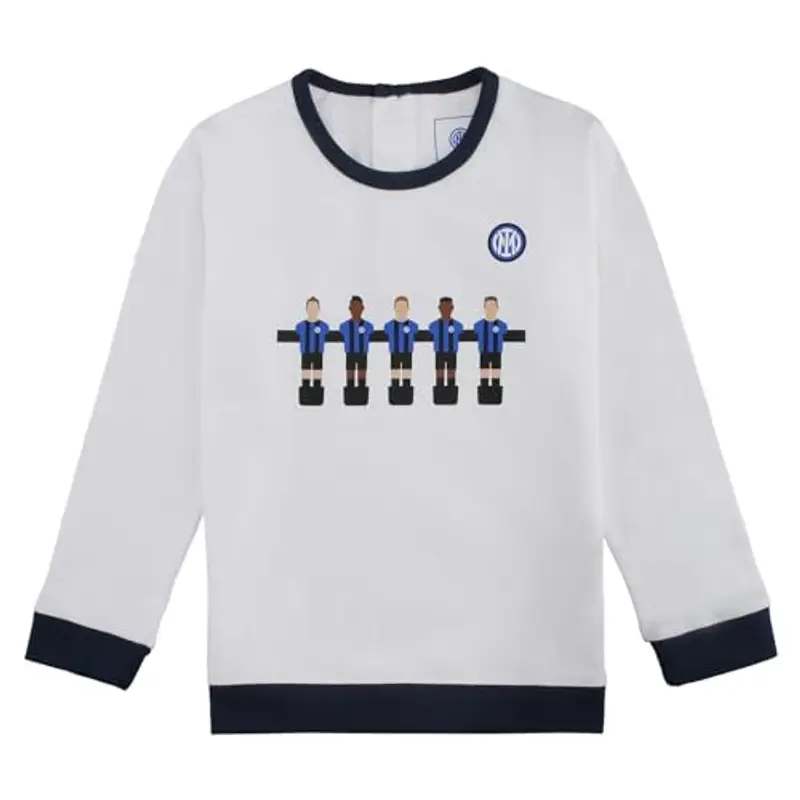 Inter Set Neonato Maglietta a maniche lunge e pantaloni lunghi, Unisex 0-24 mesi, 100% cotone miniatura 3