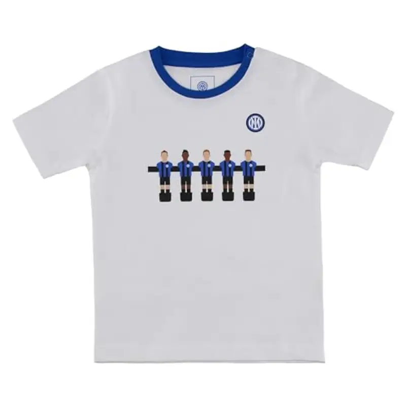 Inter Set neonato T-shirt e pantaloncino corto, Unisex 0-24 mesi, 100% cotone miniatura 2