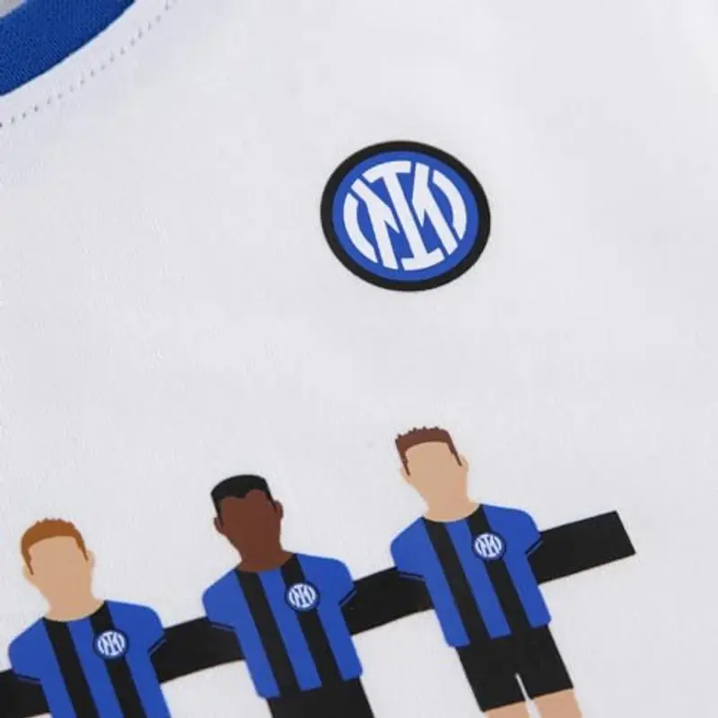 Inter Set neonato T-shirt e pantaloncino corto, Unisex 0-24 mesi, 100% cotone miniatura 3