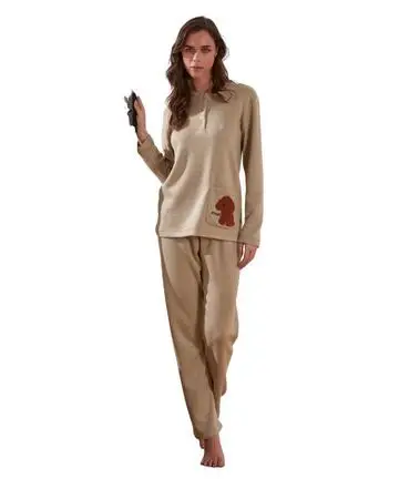 Pigiama donna in caldo jersey punto Milano Intimami ID1430