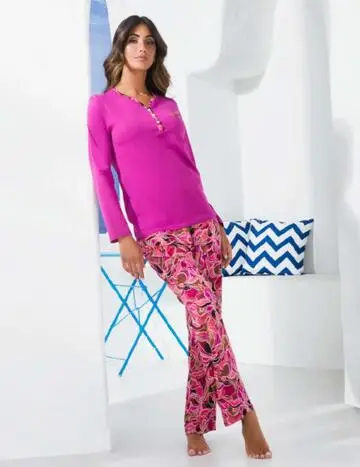 Pigiama donna in jersey di cotone Intimami ID1153