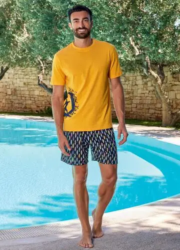 Pigiama uomo corto in jersey di cotone Intimami IU428