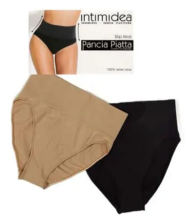 Slip midi pancia piatta in microfibra senza cuciture Intimidea 312270