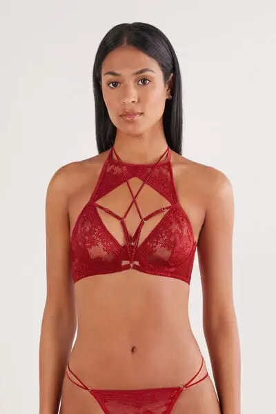 Bra Top La Femme Fatale Donna Rosso
