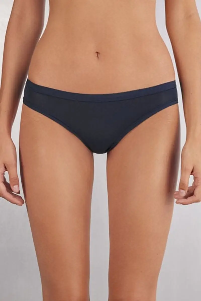 Intimissimi Brasiliana in Cotone Ultralight Cotton Donna Blu Taglia 3