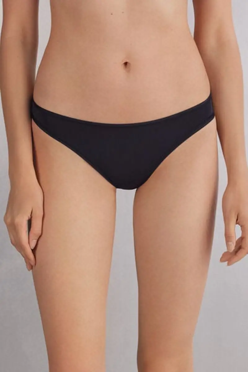 Intimissimi Brasiliana in Microfibra Ultralight Donna Nero Taglia 2