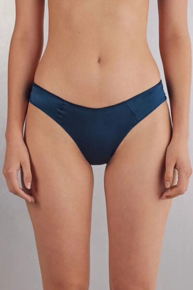 Intimissimi Brasiliana in Seta Donna Blu Taglia 1