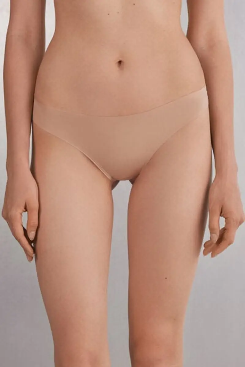 Intimissimi Brasiliana Senza Cuciture in Microfibra Ultra Light Donna Naturale Taglia 2