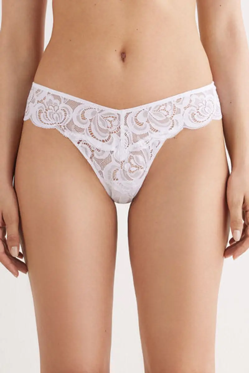 Intimissimi Brasiliana Stile Anni '80 Scent if Summer Donna Bianco Taglia 2