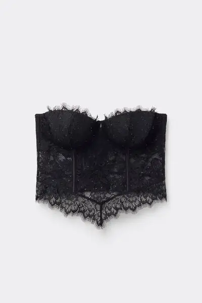 Bustier a Fascia Giada Glimmer of Pleasure Donna Nero