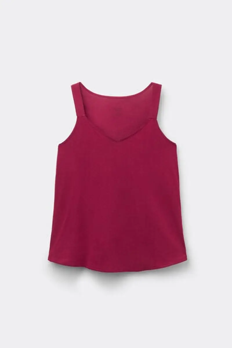 Intimissimi Canotta in Cotone e Seta Piquet Donna Viola Taglia L