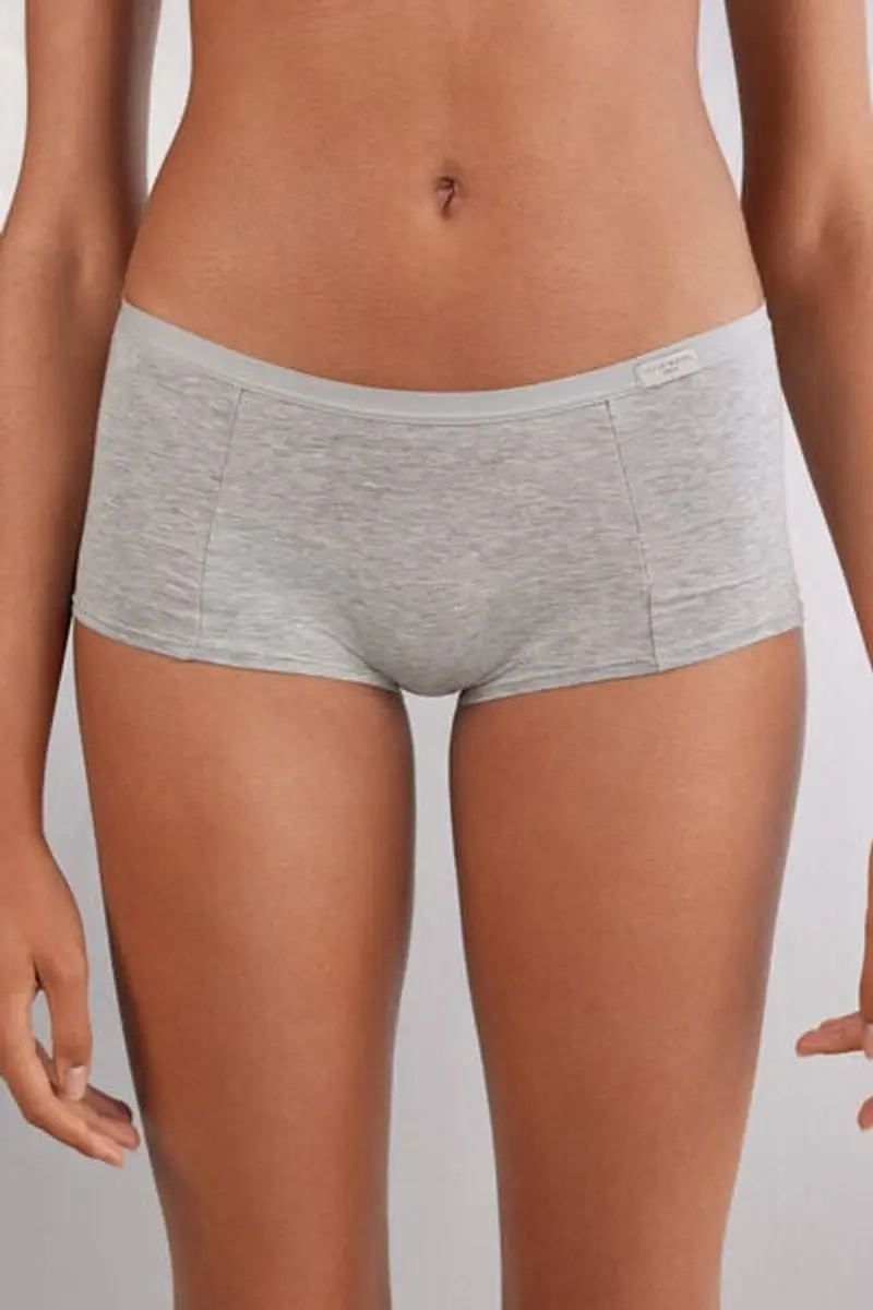 Intimissimi Culotte a Pantaloncino in Cotone Donna Grigio Taglia 2