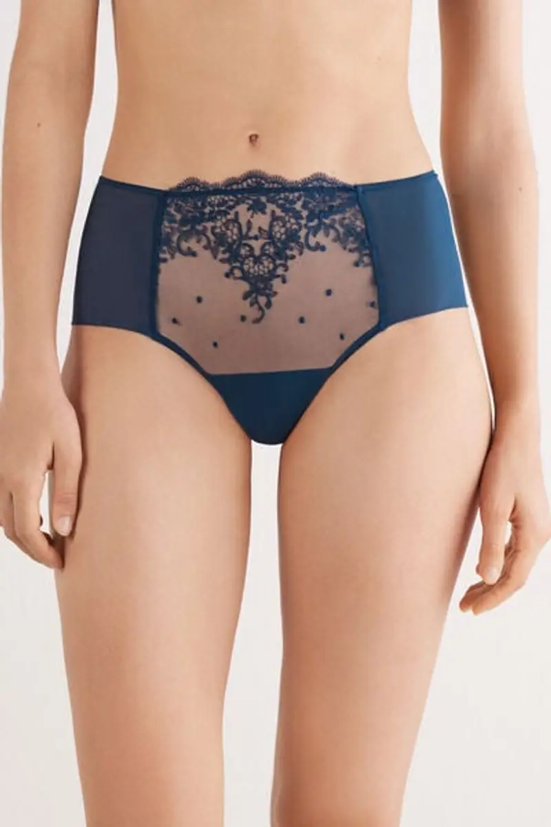 Intimissimi Culotte Brasiliana Luxury Dreams Donna Blu Taglia 2