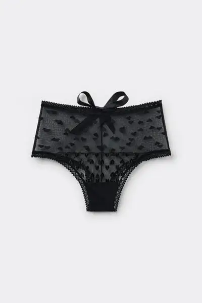 Culotte Brasiliana Vita Alta The Love Club Donna Nero