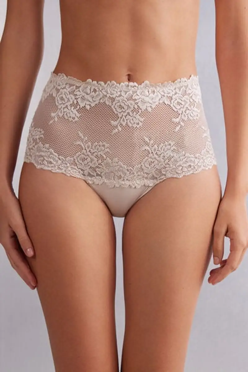 Intimissimi Culotte Brasilianata Pretty Flowers Donna Naturale Taglia 2