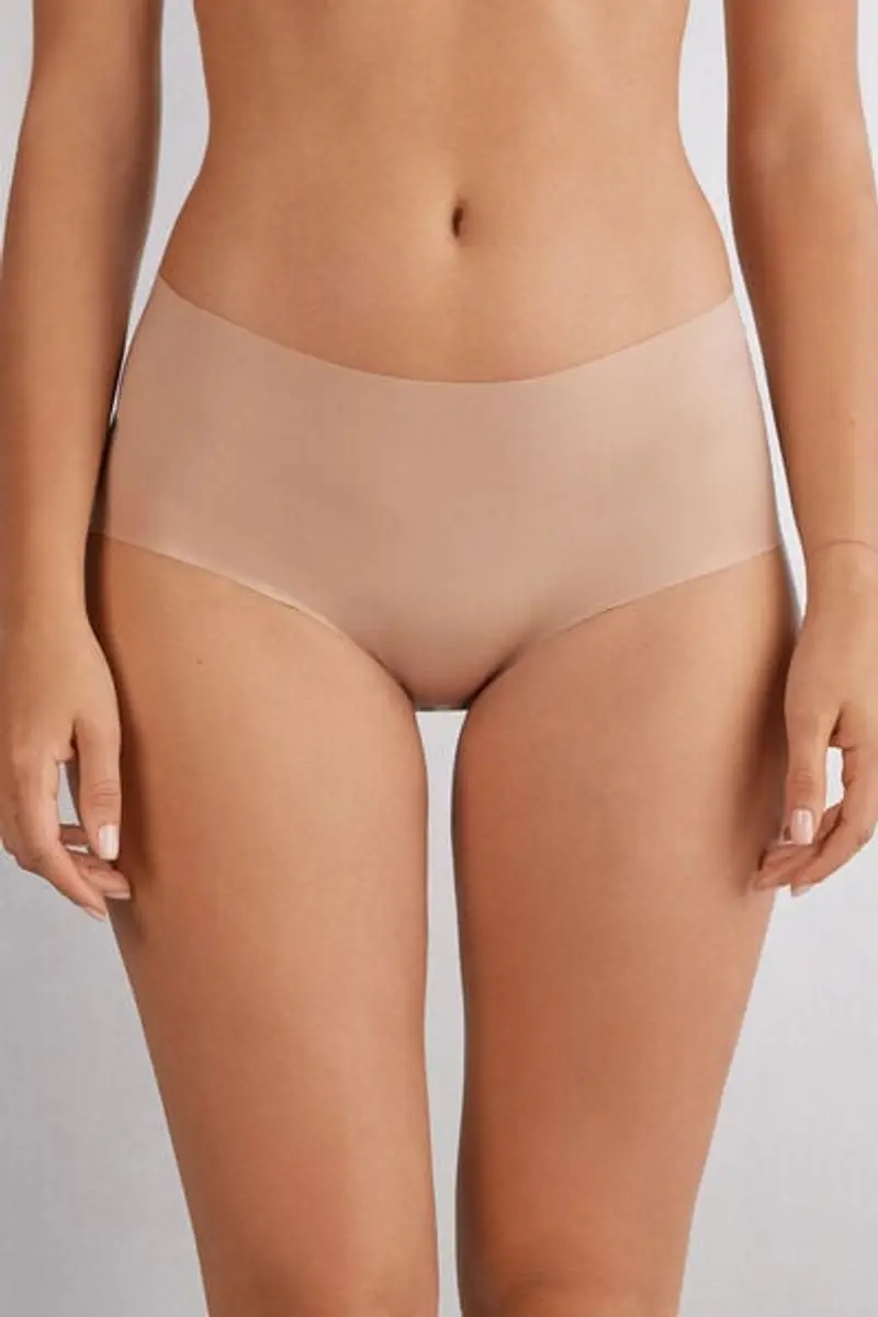 Intimissimi Culotte in Microfibra Senza Cuciture Donna Naturale Taglia 4