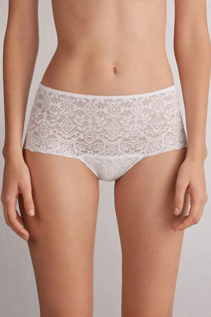 Intimissimi Culotte in Pizzo Donna Bianco Taglia 2