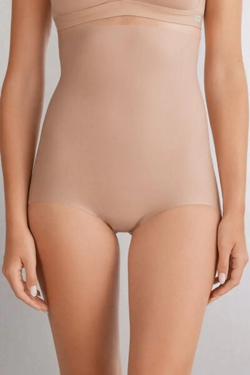 Intimissimi Culotte Vita Alta Cotton Light Shaping Donna Naturale Taglia 2