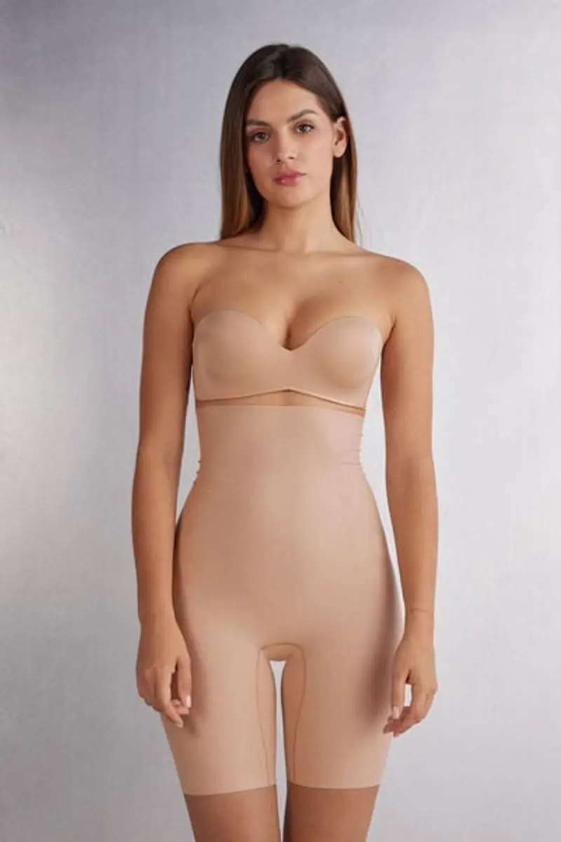 Intimissimi Pantaloncino Alto Cotton Light Shaping Donna Naturale Taglia M