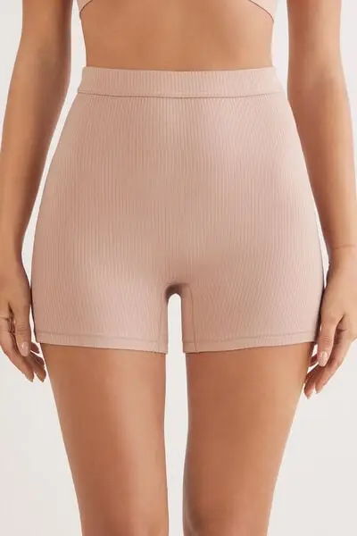 Pantaloncino Ciclista a Costine Your Everyday Wear Donna Naturale