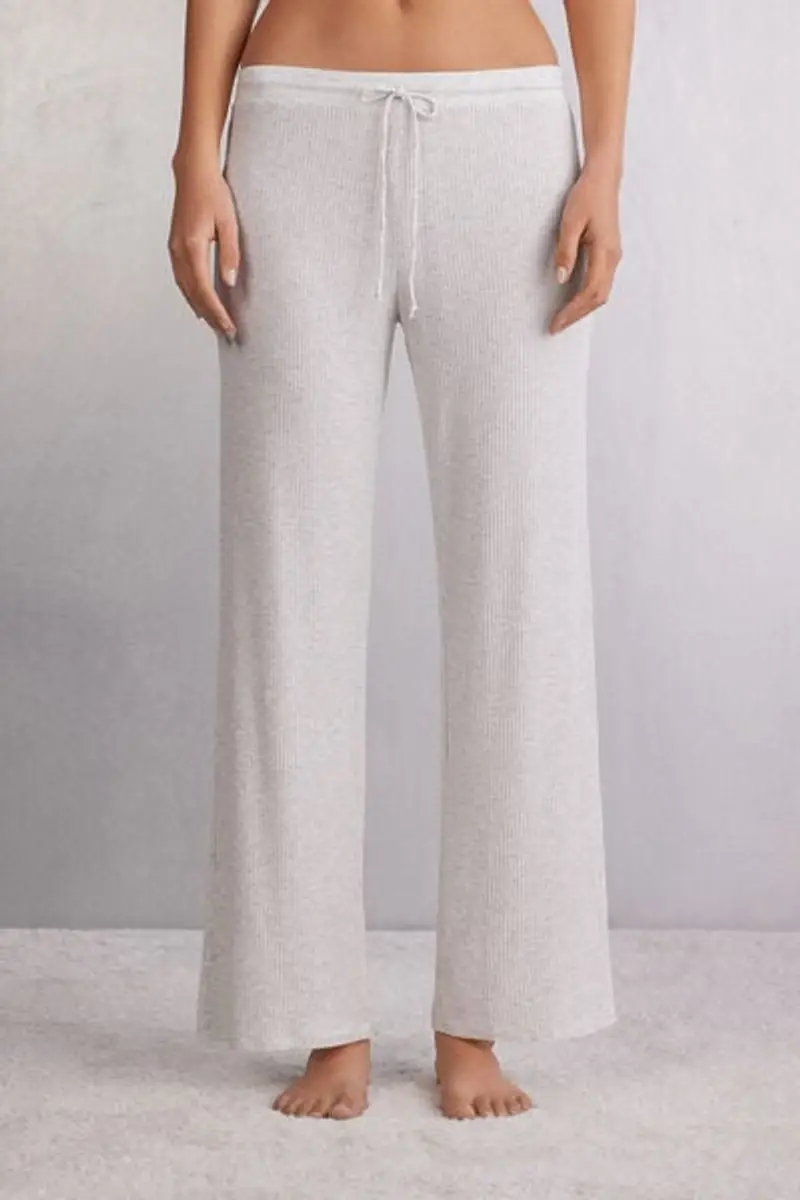 Intimissimi Pantalone Lungo a Palazzo in Modal Chic Comfort Donna Grigio Taglia S