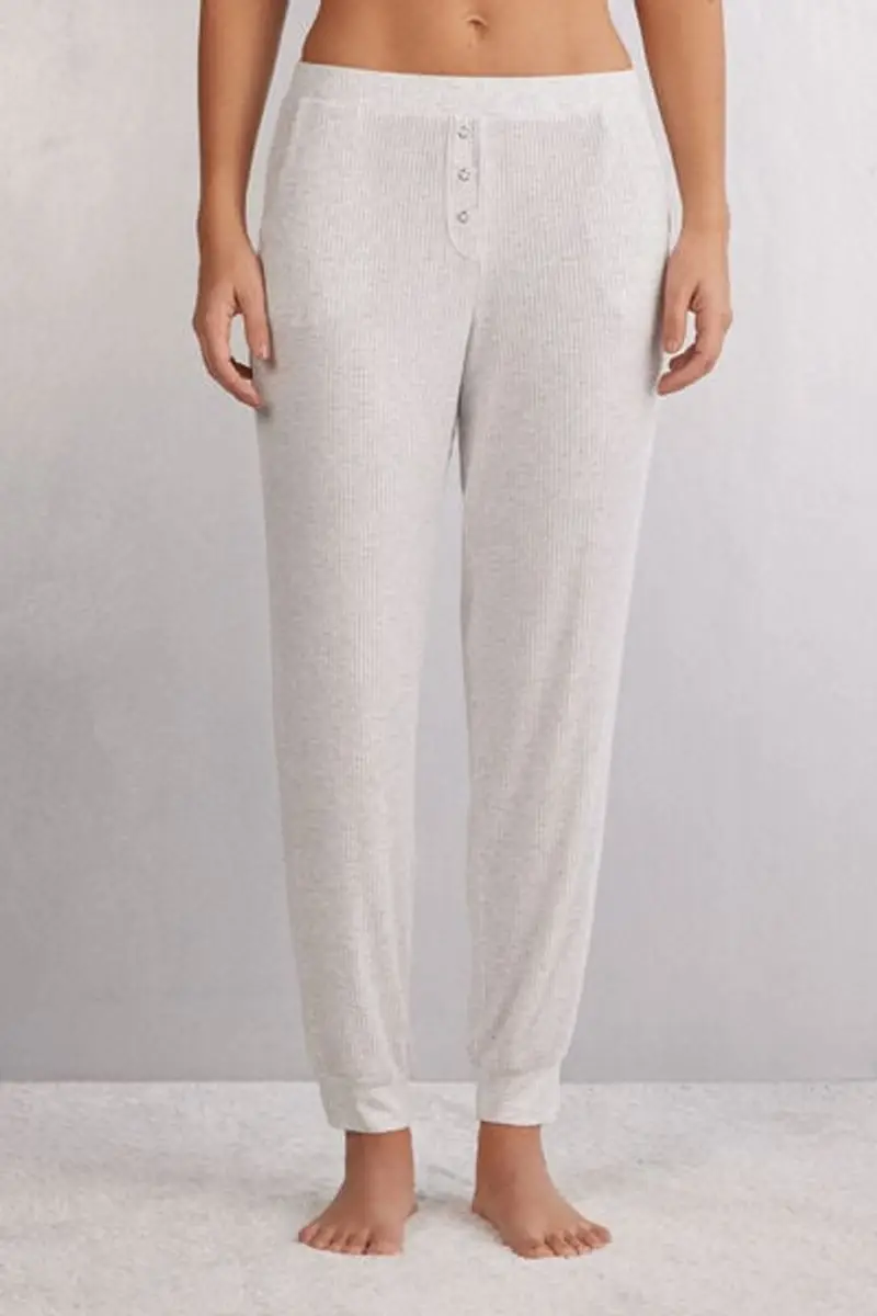 Intimissimi Pantalone Lungo in Modal Chic Comfort Donna Grigio Taglia L