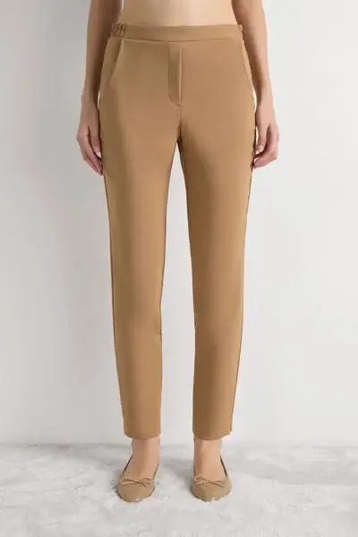 Pantaloni con Tasche Donna Marrone