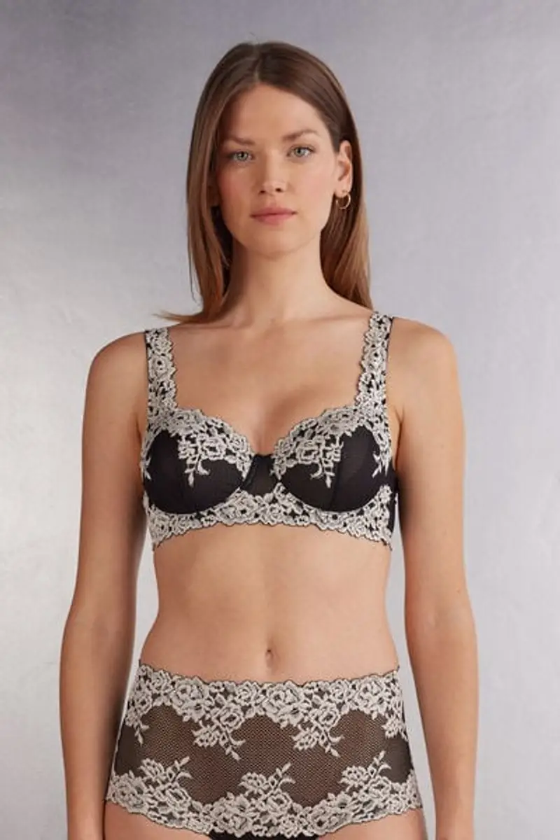 Intimissimi Reggiseno a Balconcino Daniela Pretty Flowers Donna Multicolore Taglia 2B