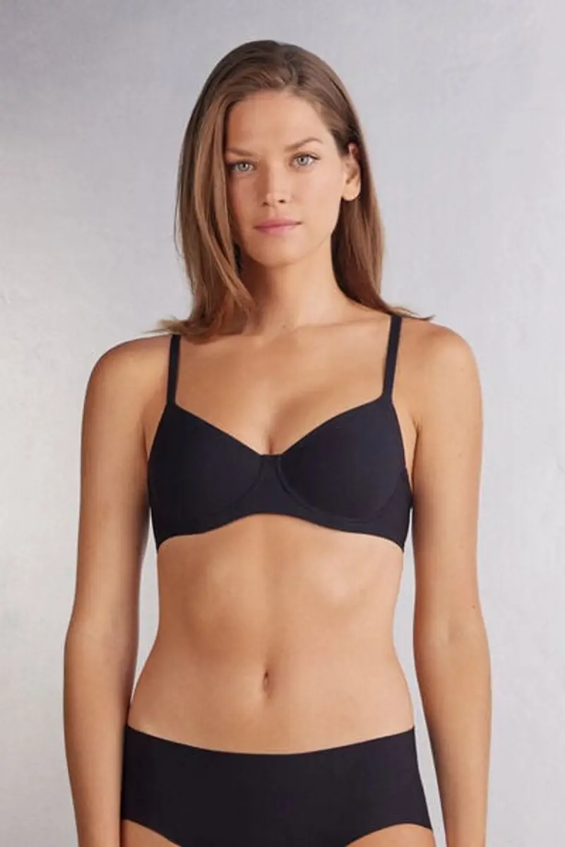 Reggiseno a Balconcino Daniela Superior Comfort Donna Nero