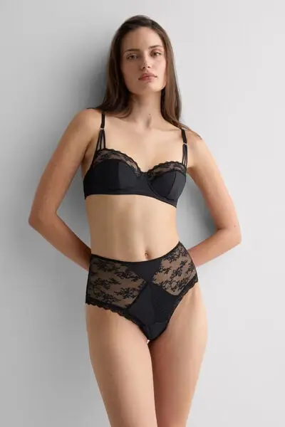 Reggiseno a Balconcino Daniela The Art of Lingerie Donna Nero