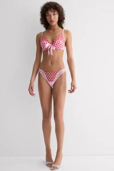 Reggiseno a Balconcino Elena The Love Club Donna Rosa