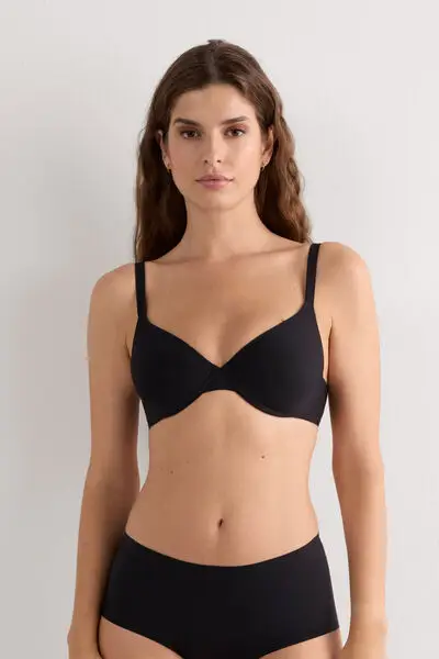 Reggiseno a Balconcino Francesca Superior Comfort Donna Nero