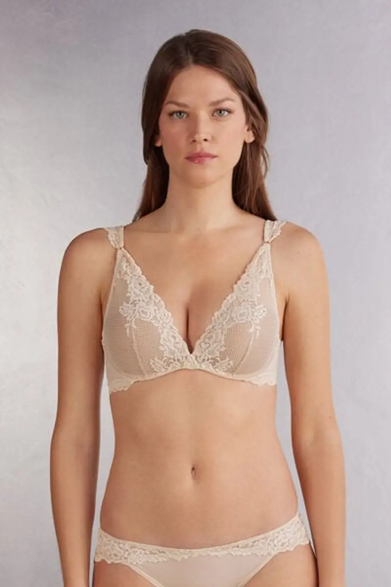 Intimissimi Reggiseno a Balconcino Giorgia Pretty Flowers Donna Naturale Taglia 2C