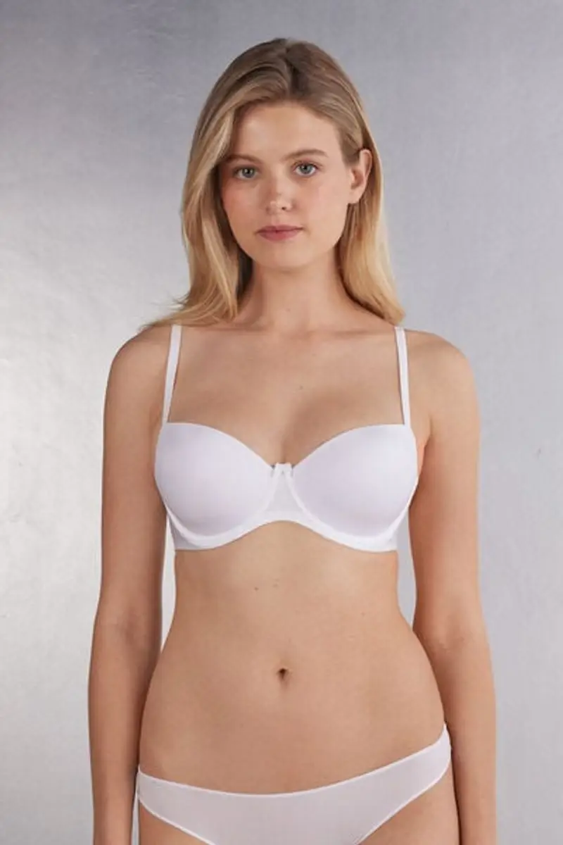 Reggiseno a Balconcino Sofia in Microfibra Ultralight Donna Bianco