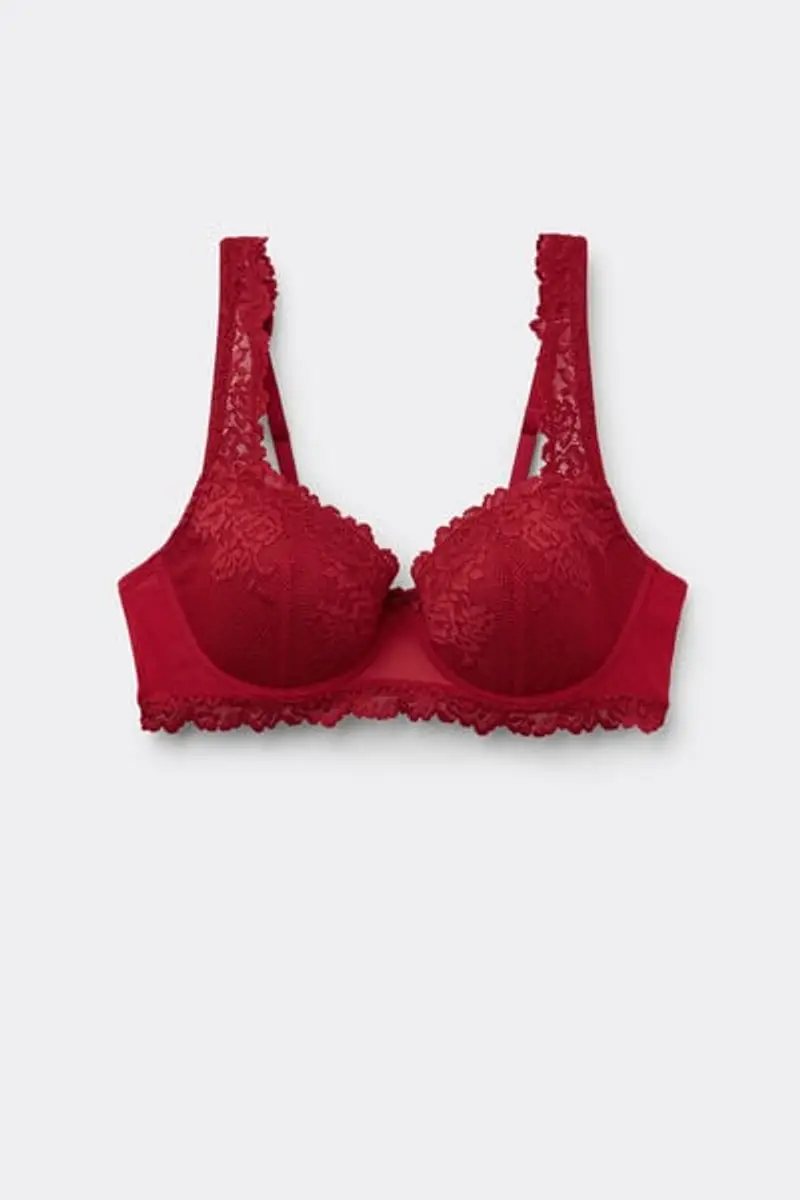 Intimissimi Reggiseno a Balconcino Sofia in Pretty Flowers Donna Rosso Taglia 6B