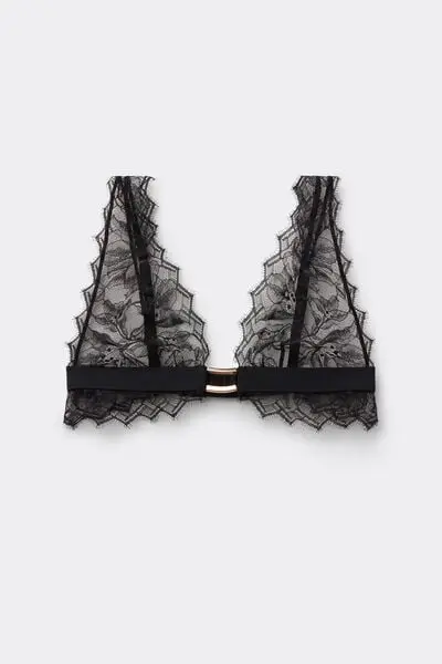 Reggiseno a Triangolo Playful Glamour Donna Nero